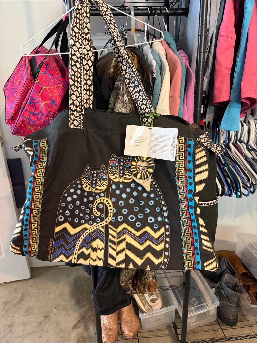 NWT Large tote by Laurel Burch
